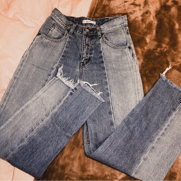 Moussy two toned straight multi wash vintage style jeans - Picture 9 of 11